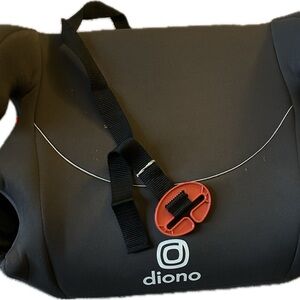 Gray Booster Seat with Red Accents